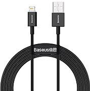 CABLU alimentare si date Baseus Superior, Fast Charging Data Cable pt. smartphone, USB la Lightning Iphone 2.4A, 2m, negru  CALYS-C01  (include TV 0.06 lei)