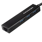 HMC-GL3A, 3x USB3.2 Gen 1, hub Subtire, cablu de 20 cm USB Type-C, 1 x RJ45 Gigabit