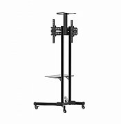 Stand TV Mobil Serioux TV109 32 -70 , dimensiuni: 875x650x1800mm, suport TV reglabil pe înălțime: 1290-1450mm, inclinare suport TV:  +/- 15 °, dimensiune raft AV din oțel: 485x295mm, raft reglabil pe inaltime: 415- 615mm, compatibilitate max VESA: 600x400mm, compatibilitate: 32  -70 , greutate