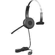 Lenovo 100 Mono Headset Wired Head-band Office/Call center USB Type-A Black