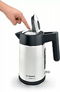Bosch DesignLine electric kettle 1.7 L 2400 W Black, Silver