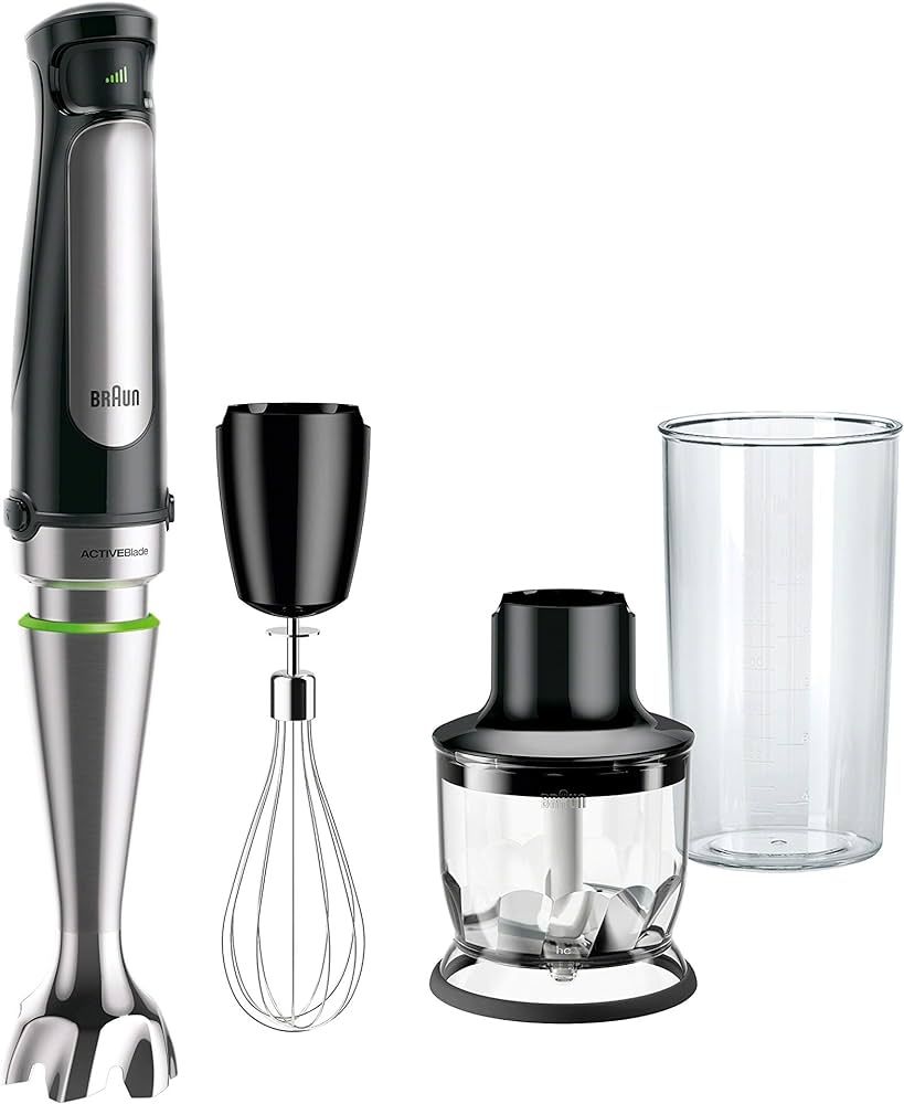 Braun MQ 7025X 0.6 L Immersion blender 1000 W Black, Stainless steel