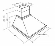Akpo WK-4 Rustica Country 450 m³/h Wall-mounted Beige, Wood