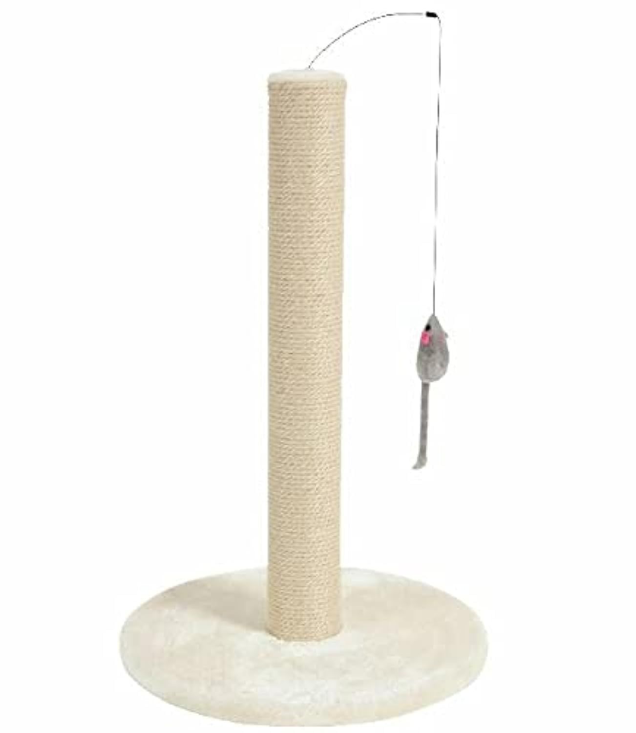 Zolux Cat scratching post with toy - beige