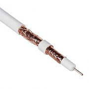 Maclean MCTV-472 coaxial cable 100 m RG-6/U White