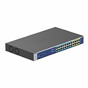 Switch NetGear GS524UP-100EUS, 24 porturi 10 / 100 / 1000 MBs
