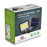 Maclean Energy MCE438 Solar LED Floodlight with motion sensor, IP44, 5W, 400lm, 6000K cold white, lithium battery 1300 mAh, 5.5V DC