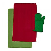 Set manusa bucatarie 3 piese Craciun MIX