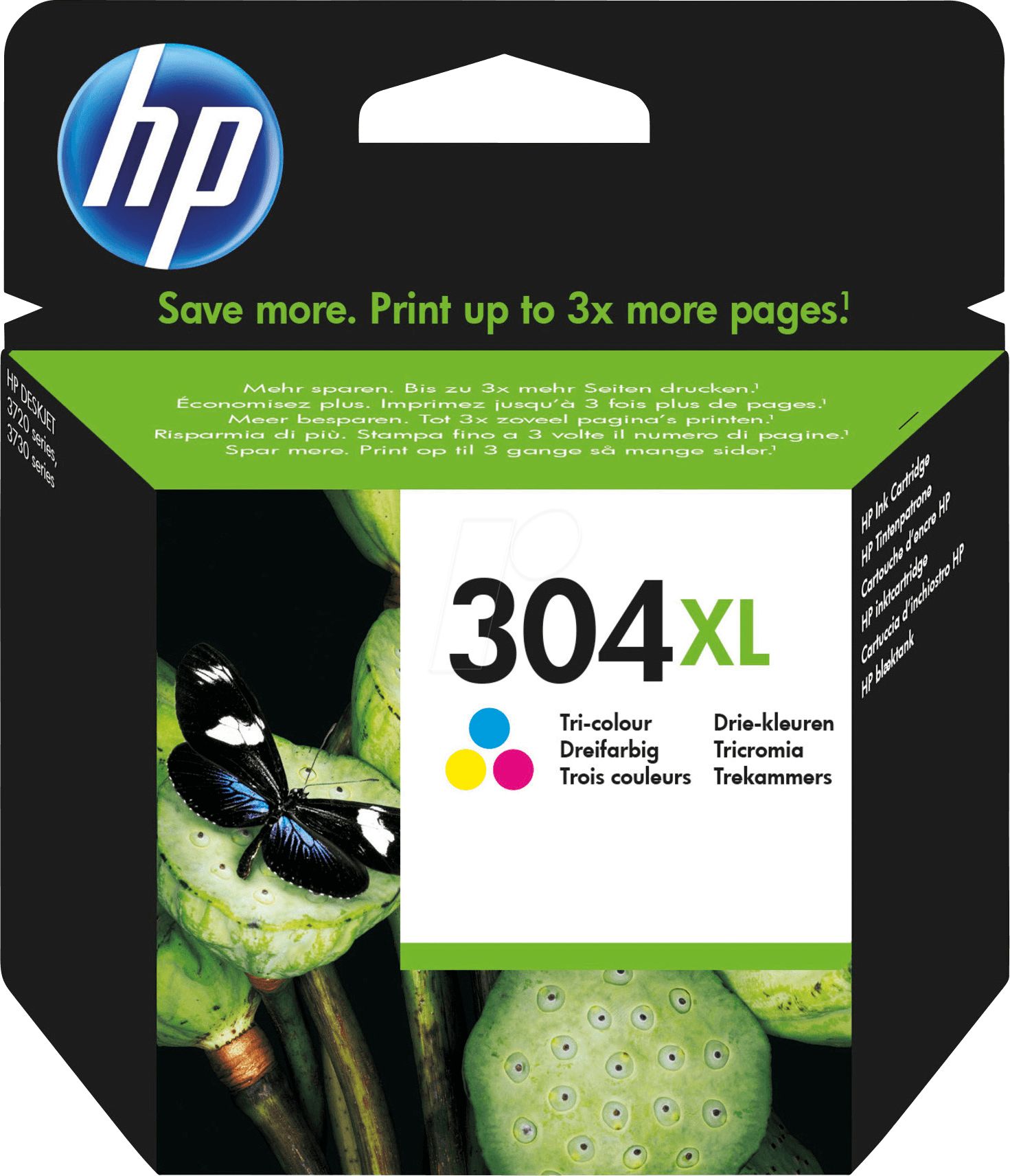 Cartus cerneala HP N9K07AE#UUS ,Color ,300 pagini ,Original (304xl) 