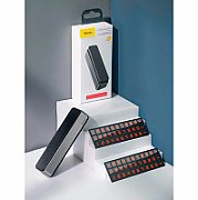 SUPORT numar de telefon parbriz Baseus, functie de inchidere si deschidere prin apasare, sase seturi de numere incluse, negru  ACNUM-01 