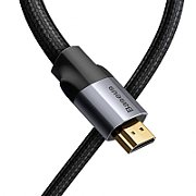CABLU video Baseus HD Series, HDMI (T) la HDMI (T), rezolutie maxima 4K UHD (3840 x 2160) la 30 Hz, conectori auriti, 8m, negru  CAKGQ-E01  (include TV 0.8lei)