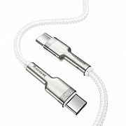CABLU alimentare si date Baseus Cafule Metal, Fast Charging Data Cable pt. smartphone, USB Type-C la USB Type-C 100W, brodat, 2m, negru  CATJK-D01  (include timbru verde 0.25 lei)