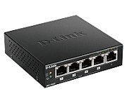D-Link SWITCH D-LINK  5 porturi Gigabit, 4 porturi POE, carcasa metal.  DGS-1005P (include timbru verde 1.5 lei)