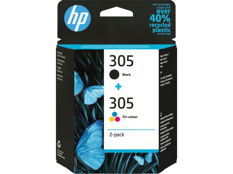 Cartus cerneala HP 6ZD17AE ,Black/tri-color ,120 pagini ,Original (305) 