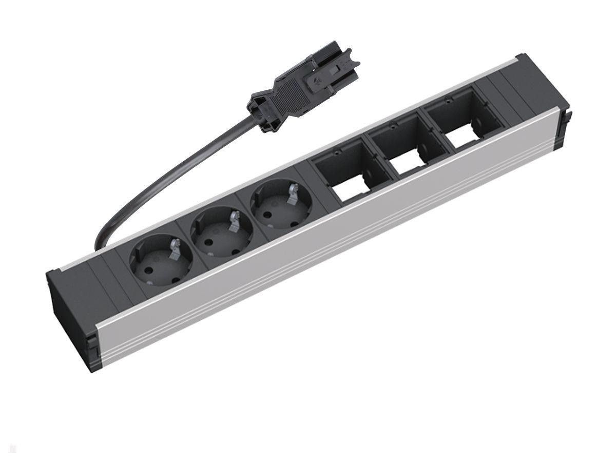 Derulator cu tambur Bachmann, 4prize, 25m, fisa Schuko dreapta, protectii: suprasarcina, contact, termica, culoare orange