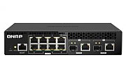 Switch Qnap QSW-M2108R-2C, 8 porturi RJ-45: 100/​1000/​2.5G/​5G/​10GBase-T, SFP+: 1G/​10Gb/​s