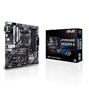 Placa de baza ASUS PRIME B550M-A, socket AM4, 4x DDR4 UDIMM, 4x SATA, 2x NVMe, 12x USB-A, mATX