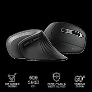 Mouse Trust Verro Ergonomic, Wireless, negru