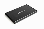GEMBIRD EE2-U3S-3 HDD/SSD enclosure for 2.5inch SATA - USB 3.0 brushed aluminium Black