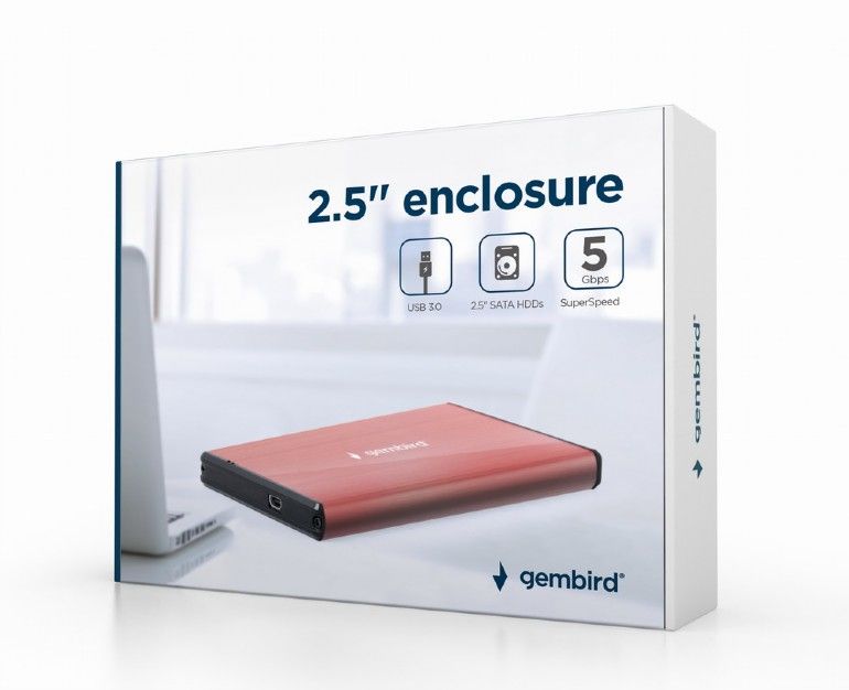 GEMBIRD EE2-U3S-3-P USB 3.0 2.5inch HDD enclosure brushed aluminum pink_2