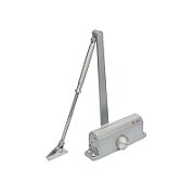 Amortizor hidraulic cu brat SA-6033AW-sv, argintiu Pentru: usi cu greutatea de 40-65 kg latime usa ≤950mm Ulei hidraulic termostabil Viteza de inchidere reglabila Montare universala: stanga sau dreapta Culoare: argintiu Deschidere usa la 180°