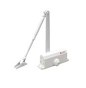 Amortizor hidraulic cu brat SA-5012AW-wh, culoare alb Pentru: usi cu greutatea de 25-45 kg latime usa ≤900mm Ulei hidraulic termostabil Viteza de inchidere reglabila Montare universala: stanga sau dreapta Culoare: alb Deschidere usa la 135°