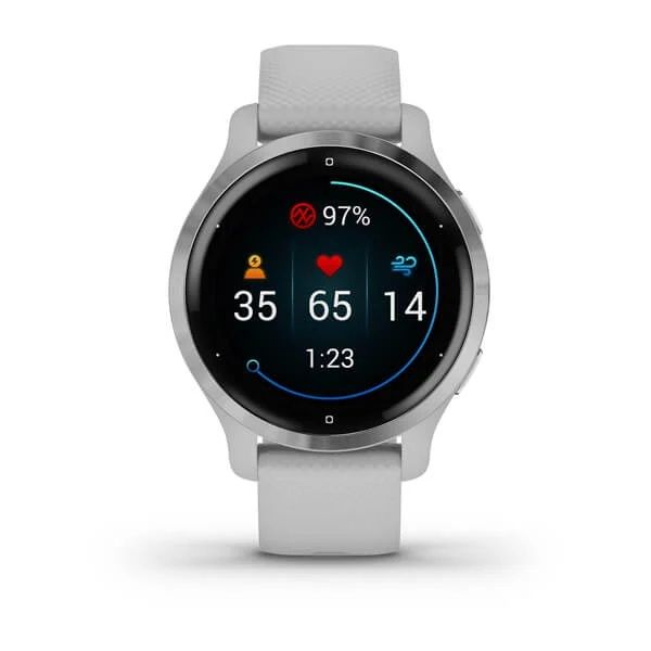 Ceas Smartwatch Garmin Venu 2S, GPS Wi-Fi, Mist Grey + Passivated_2