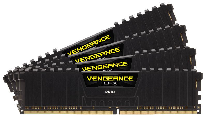 Vengeance LPX 64GB, DDR4, 2400MHz, CL14, 4x16GB, 1.2V, Negru