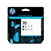 HP 70 original printhead blue and green