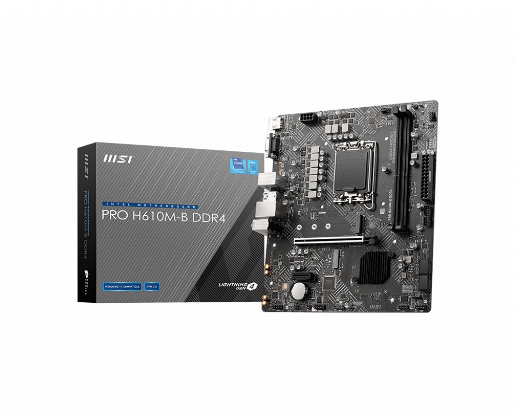 MSI PRO B610M-B DDR4 Intel H610 Chipset LGA 1700_1