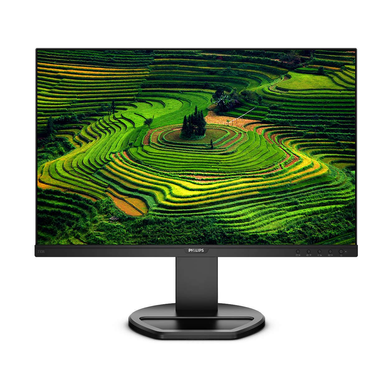 Monitor 22.5 inch LED Philips 230B8QJEB/00 1920 x 1080 pixeli, 60 Hz, 5 ms, Negru