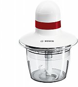 Bosch MMRP1000 electric food chopper 0.8 L 400 W Red, Transparent, White