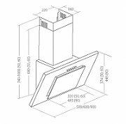 Cooker hood Akpo WK-4 Nero Eco 50 Gray