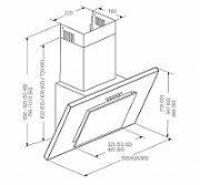 Akpo WK-4 Nero Eco 60 Wall-mounted Gray, Black glass