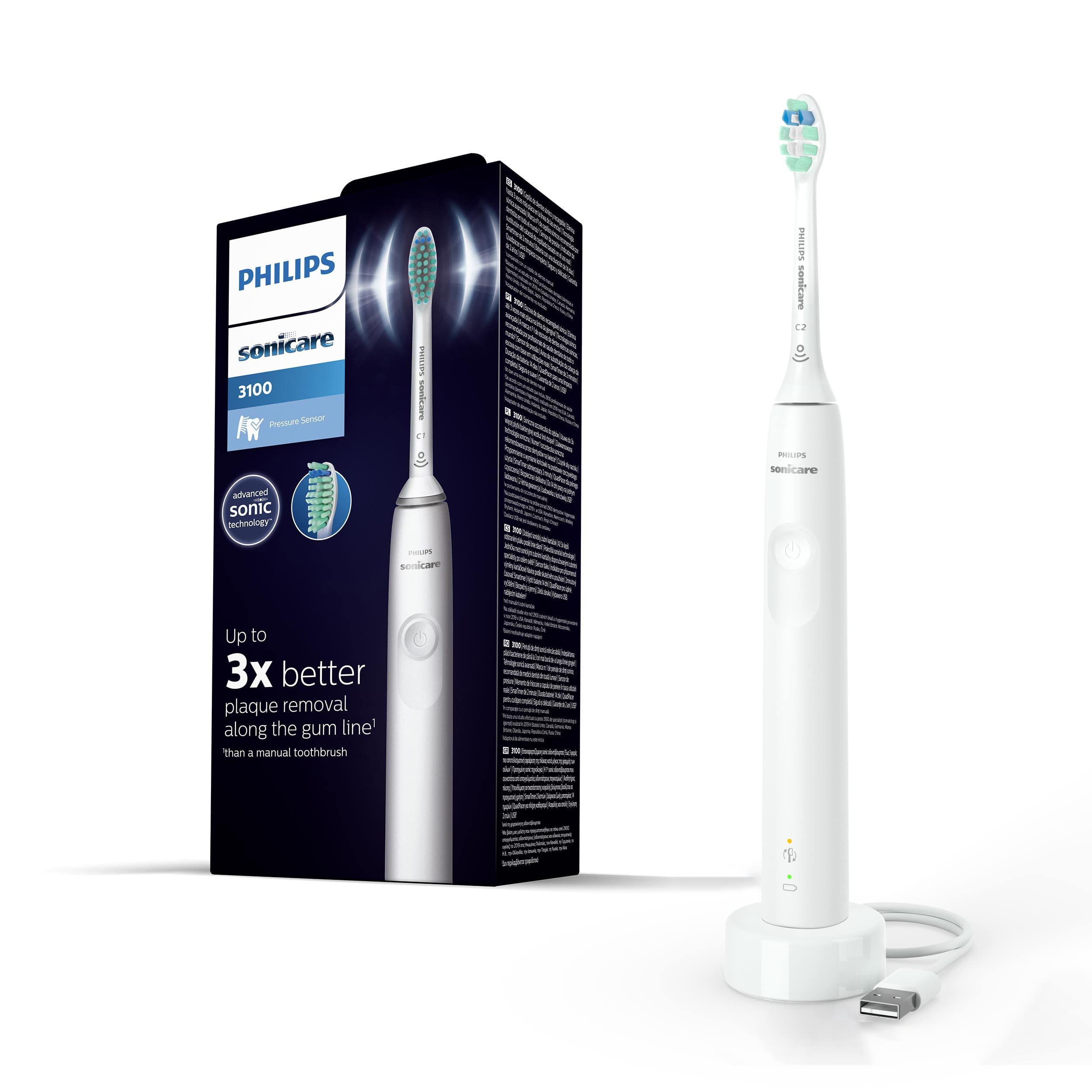 Philips 3100 series HX3671/13 Sonic technology Sonic electric toothbrush