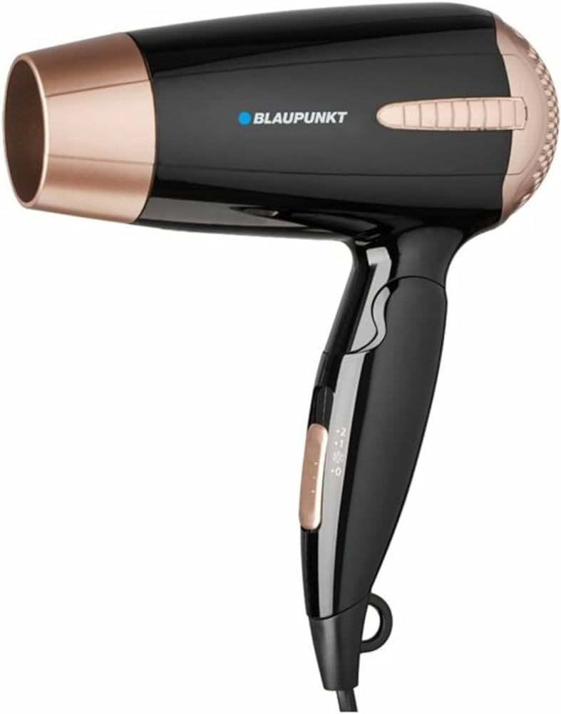 Blaupunkt Hairdryer HDD301BK, 1200W, black-gold
