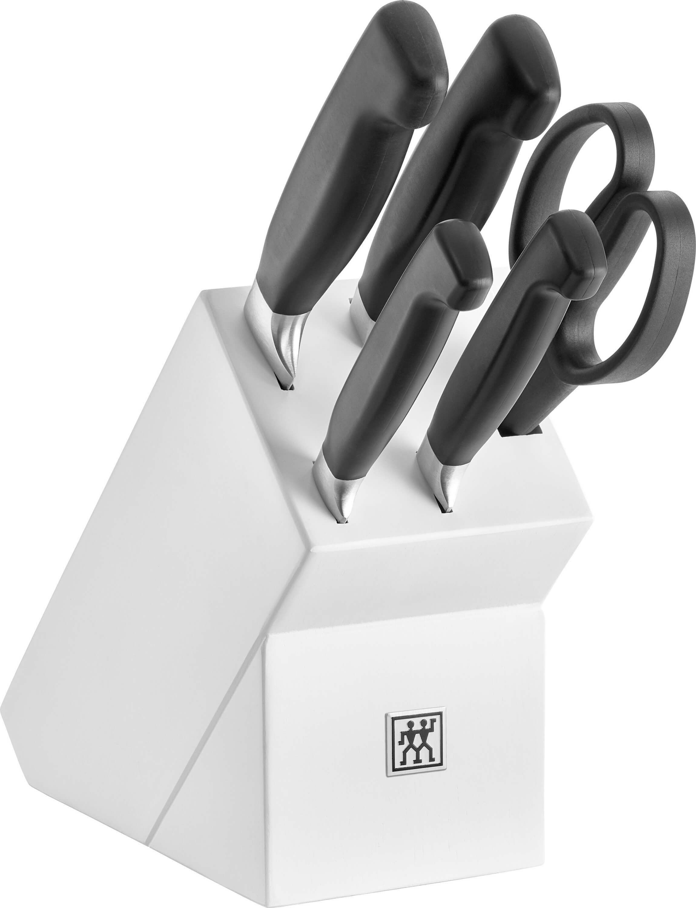 Set of 4 ZWILLING Four Star block knives white