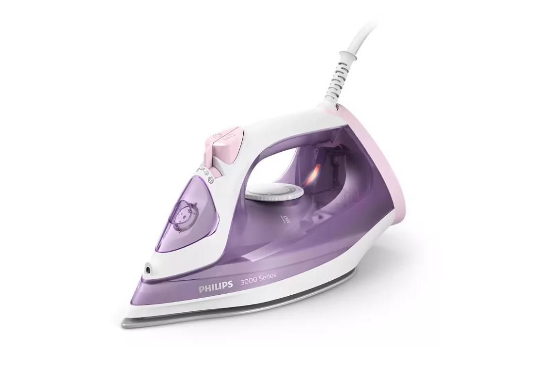 Philips 3000 series DST3010/30 iron Steam iron Ceramic soleplate 2000 W Purple, White