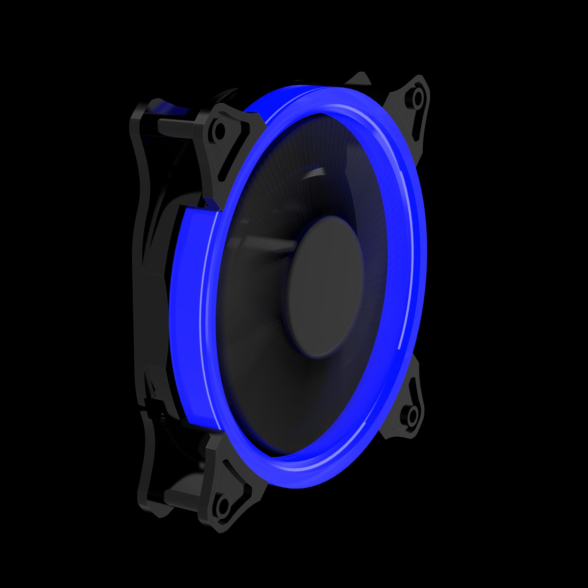 Gembird FAN-HURACAN-200B PC case fan with 16 LEDs, blue, 120 x 120 x 25 mm, 5 V_3