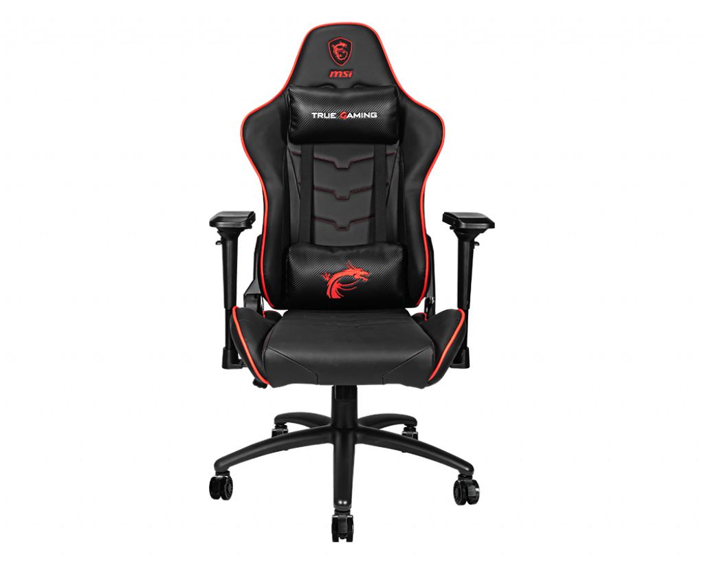 MSI MAG CH120X Gaming Chair 'Black, Steel frame, Reclinable backrest, Adjustable 4D Armrests, breathable foam, 4D Armrests, Ergonomic headrest pillow, Lumbar support cushion'_2