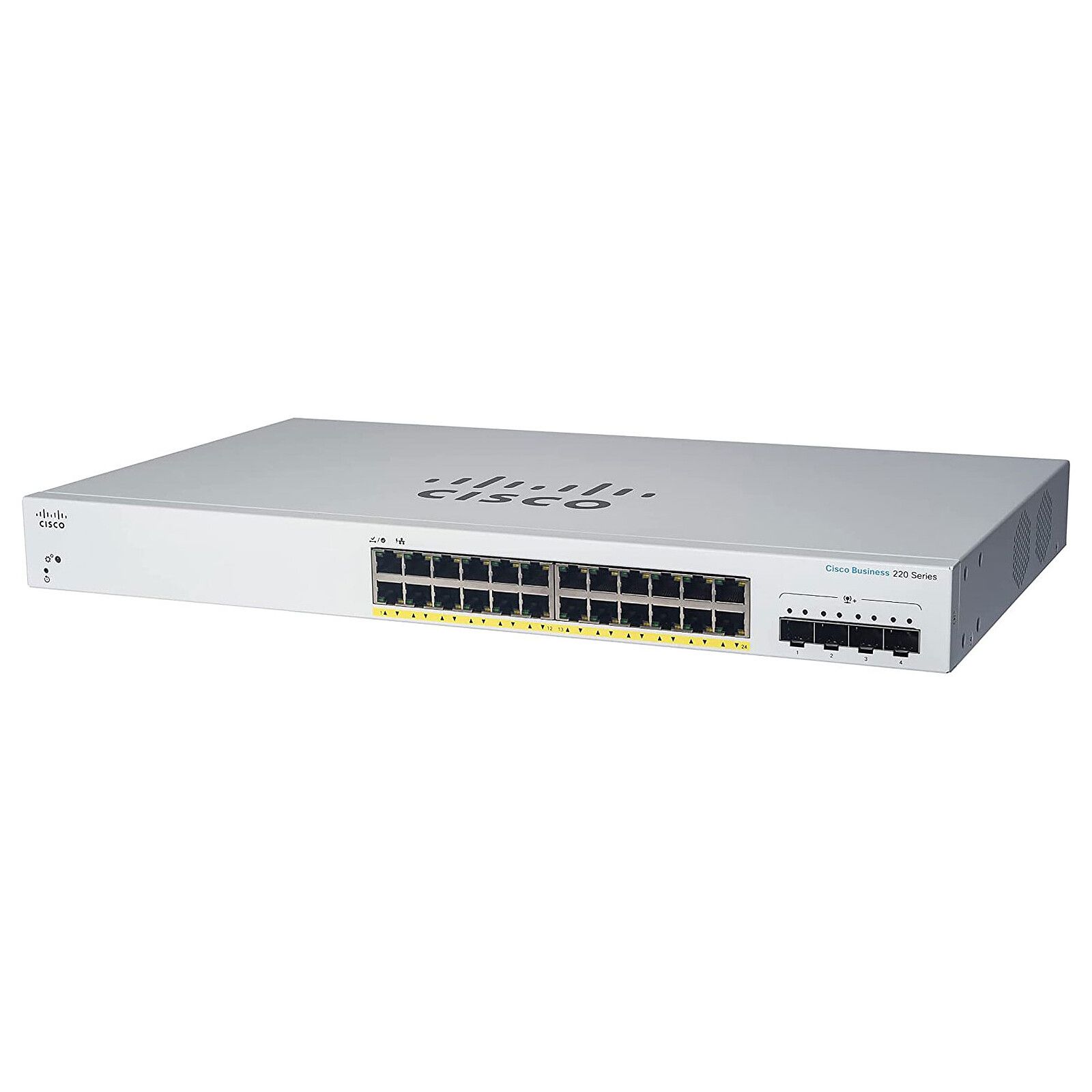 Cisco CBS220-24P-4G Managed L2 Gigabit Ethernet (10/100/1000) Power over Ethernet (PoE) 1U White_1