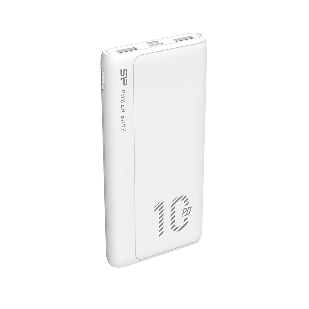 SILICON POWER QP15 Powerbank External battery 10000 mAh 2x USB QC 3.0 1x USB-C PD (SP10KMAPBKQP150W) White_2