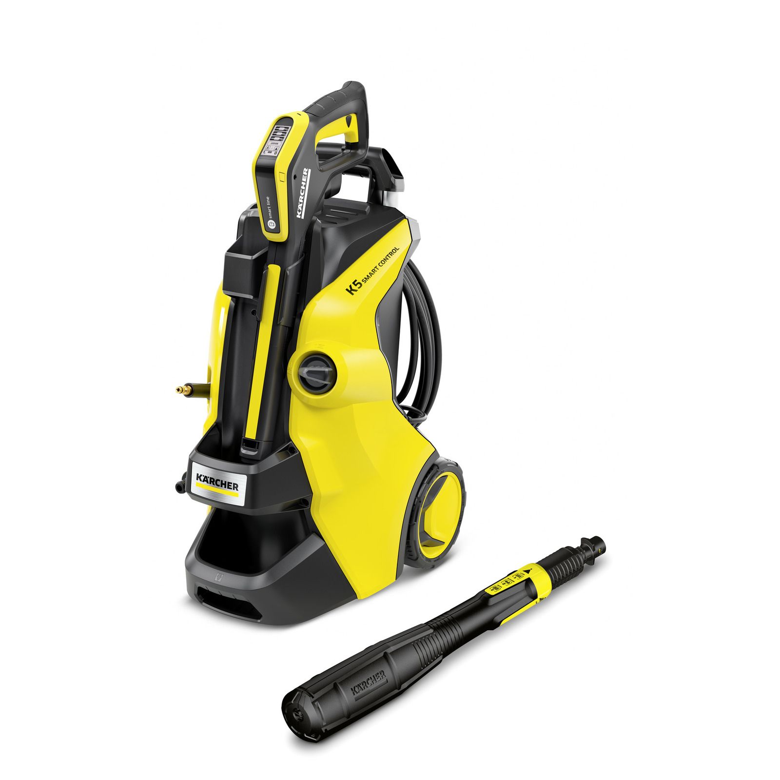 Kärcher K 5 SMART CONTROL pressure washer Upright Electric 500 l/h Black, Yellow