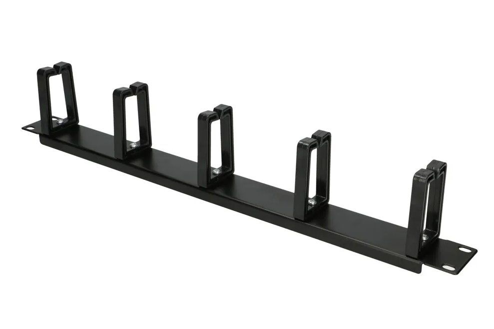 Extralink 1U Cable Organizer with plastic holders