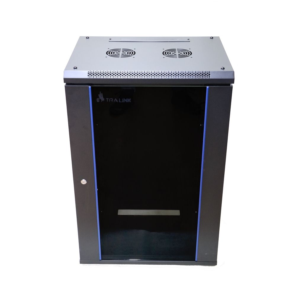 Extralink 19  18U 600x600 mm wall-mounting cabinet Black