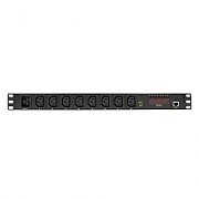 PDU LOGILINK 1U pt. rack 19 inch, 8 prize Schuko, intrare Schuko, max 16 A, on/off, 2 m,  PDU8C01  (include TV 0.8lei)