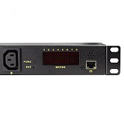PDU LOGILINK 1U pt. rack 19 inch, 8 prize Schuko, intrare Schuko, max 16 A, on/off, 2 m,  PDU8C01  (include TV 0.8lei)