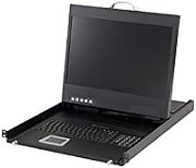 LevelOne 19  Rackmount-TFT Konsole 1U DE (19  LCD)