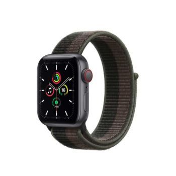 Ceas Smartwatch Apple Watch SE (v2) Cellular, 40mm Space Grey Aluminium Case with Tornado/Grey Sport Loop_1