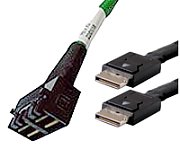 BC Kabel CBL-SFF8643-OCuLink-10M  1m -> 2x 4 SFF-8612 OCuLink for Controller Series 94x